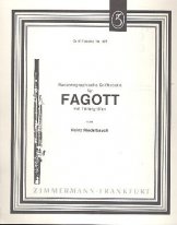 Bassonographische Grifftabelle Fagott