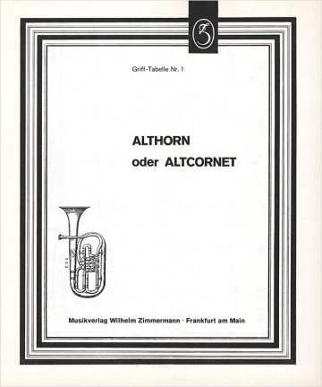 Grifftabelle Althorn Altkornett