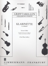 Grifftabelle Klarinette Oehler-System
