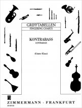Grifftabelle Kontrabass