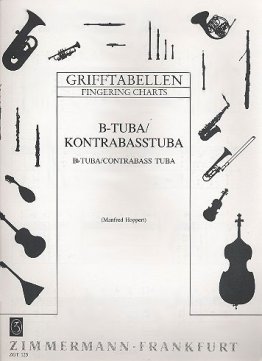 Grifftabelle B-Tuba Kontrabasstuba Zimmermann