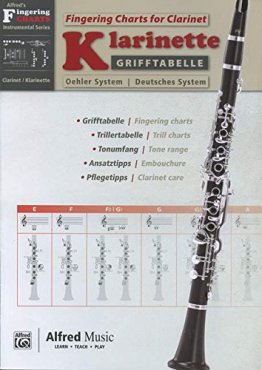 Alfreds Fingering Charts: Grifftabelle Klarinette Deutsches System