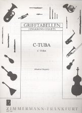 Grifftabelle für C-Tuba 3-5 Ventile